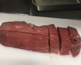 牛肉のマスタードソース炒め作り方1写真
