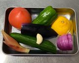 夏野菜たっぷり！水晶鶏和風サルサソース作り方1写真