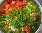 夏野菜たっぷり！水晶鶏和風サルサソース作り方3写真