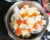 我が家の夏野菜カレー(ミッキーver.)作り方1写真