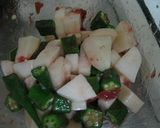オクラと山芋の梅酢和え作り方3写真