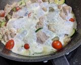 鶏と夏野菜のクリームペンネ作り方7写真