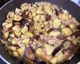 茄子と豚挽肉のどんぶりご飯♪作り方4写真