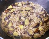 茄子と豚挽肉のどんぶりご飯♪作り方5写真