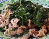 豚肉とモロヘイヤの炒め物作り方8写真