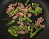 簡単♫ベーコンとアスパラの和風パスタ作り方5写真