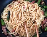 簡単♫ベーコンとアスパラの和風パスタ作り方7写真