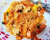 白滝でヘルシー満足ソース焼きそば(代替)作り方6写真