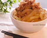 レンジ10分！玉ねぎが旨いつゆだく牛丼作り方6写真