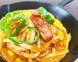 もちもち♡うどんナポリタン作り方6写真