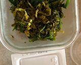 納豆と高菜・ほうれん草のゴチャトースト作り方1写真