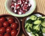 タコ・きゅうり・トマト・セロリのサラダ♪作り方1写真
