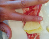 りんごの豚ロースしゃぶ用肉巻き作り方6写真