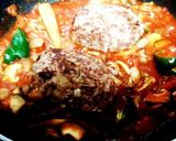 チーズハンバーグの具沢山トマト煮込み♡♡作り方9写真