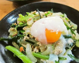 挽き肉と小松菜の簡単焼きそば作り方9写真