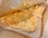 レンジで玉子、ホットハムたまごサンド作り方7写真