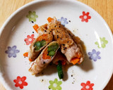 ☆おろし玉ねぎの塩ダレで！野菜の肉巻き☆作り方8写真