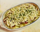 新ジャガイモとトマトの梅肉＆チーズ焼き作り方6写真