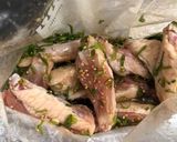 手羽中のねぎごま漬け焼き作り方1写真