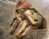 手羽中のねぎごま漬け焼き作り方3写真