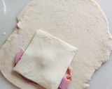 ハムとチーズのナン♪軽食やおつまみに♪作り方1写真