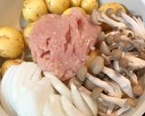 鶏胸ひき肉じゃが作り方2写真