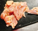 中華風鶏餡かけ丼〜はみ出すデカ盛り〜作り方1写真