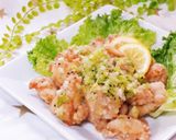 おつまみにも☆ネギ塩レモン唐揚げ☆作り方6写真