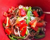節約＆簡単☆合挽肉ともやしの青椒肉絲風作り方5写真