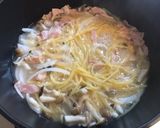 しめじとベーコンの麺つゆワンパンパスタ作り方3写真