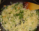 しらすとしし唐のしそ和えパスタ作り方7写真