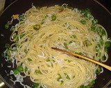 しらすとしし唐のしそ和えパスタ作り方6写真