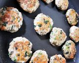 はんぺんで ふわふわ一口お好み焼き作り方6写真