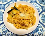ガスパチョアレンジ★トマトとエビのパスタ作り方7写真
