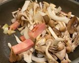 簡単！ベーコンときのこのバター醤油パスタ作り方10写真