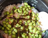 梅としらすと枝豆ご飯作り方4写真