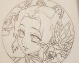 鬼滅の刃 胡蝶しのぶキャラケーキ作り方3写真