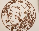 鬼滅の刃 胡蝶しのぶキャラケーキ作り方4写真