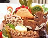 恐竜いっぱい☆B.Day生チョコケーキ☆作り方8写真
