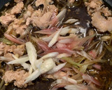 父の日♡「ミョウガと豚肉」大人の卵とじ丼作り方2写真