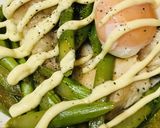 アスパラ＆鶏肉の蒸し焼きマヨネーズかけ作り方4写真