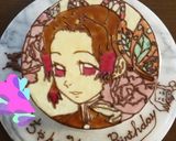 鬼滅の刃 胡蝶しのぶキャラケーキ作り方9写真