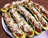 ズッキーニのミートソースチーズ焼き♪作り方7写真