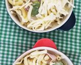 簡単❇️空豆と新玉❇️のマカロニグラタン作り方6写真