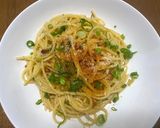 俺流！カラスミと葱のペペロンチーノ作り方12写真