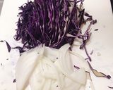 ハロウィンに♡紫キャベツのスープ作り方1写真