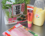 栄養満点☆豆苗とベーコンのマヨ炒め作り方1写真