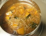 炒め玉ねぎ＆肉あんかけかぼちゃの煮物作り方5写真