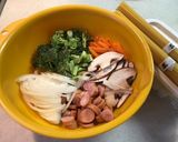 あるもので。簡単スパイシーナポリタン♬作り方1写真
