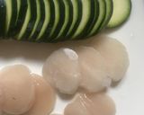 ときめくズッキーニとほたてのカルパッチョ作り方1写真